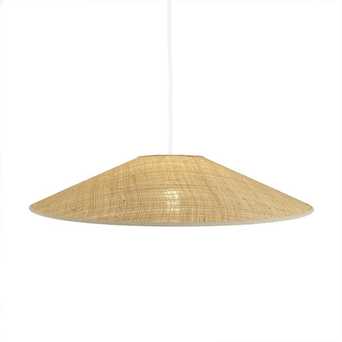 Lumisky Abat-jour intérieur HELENA Beige Fibre naturelle D60CM