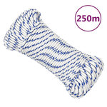 VIDAXL Corde de bateau Blanc 4 mm 250 m polypropylene
