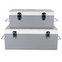 Voir la diapositive 2 : Paris Prix Lot de 2 Coffres de Rangement Enfant  Explorer  47cm Gris