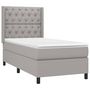 Voir la diapositive 4 : VIDAXL Sommier a lattes de lit matelas LED Gris clair 80x200cm Tissu