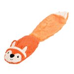 Paris Prix Jouet Peluche Sonore pour Chien  Renard  55cm Orange