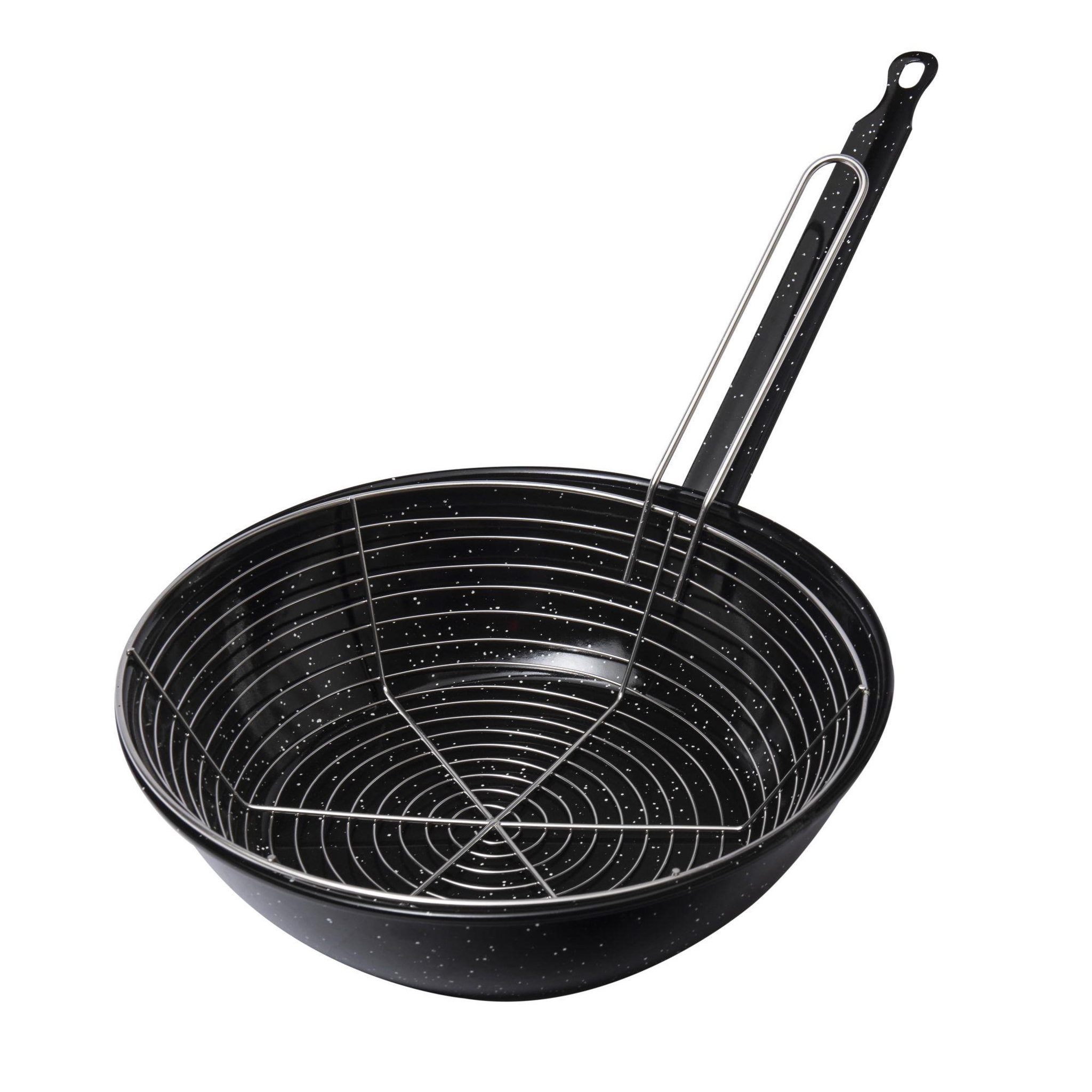 Voir la diapositive 3 : Vaello Poêle friteuse émaillée Ø 28 cm Vaello