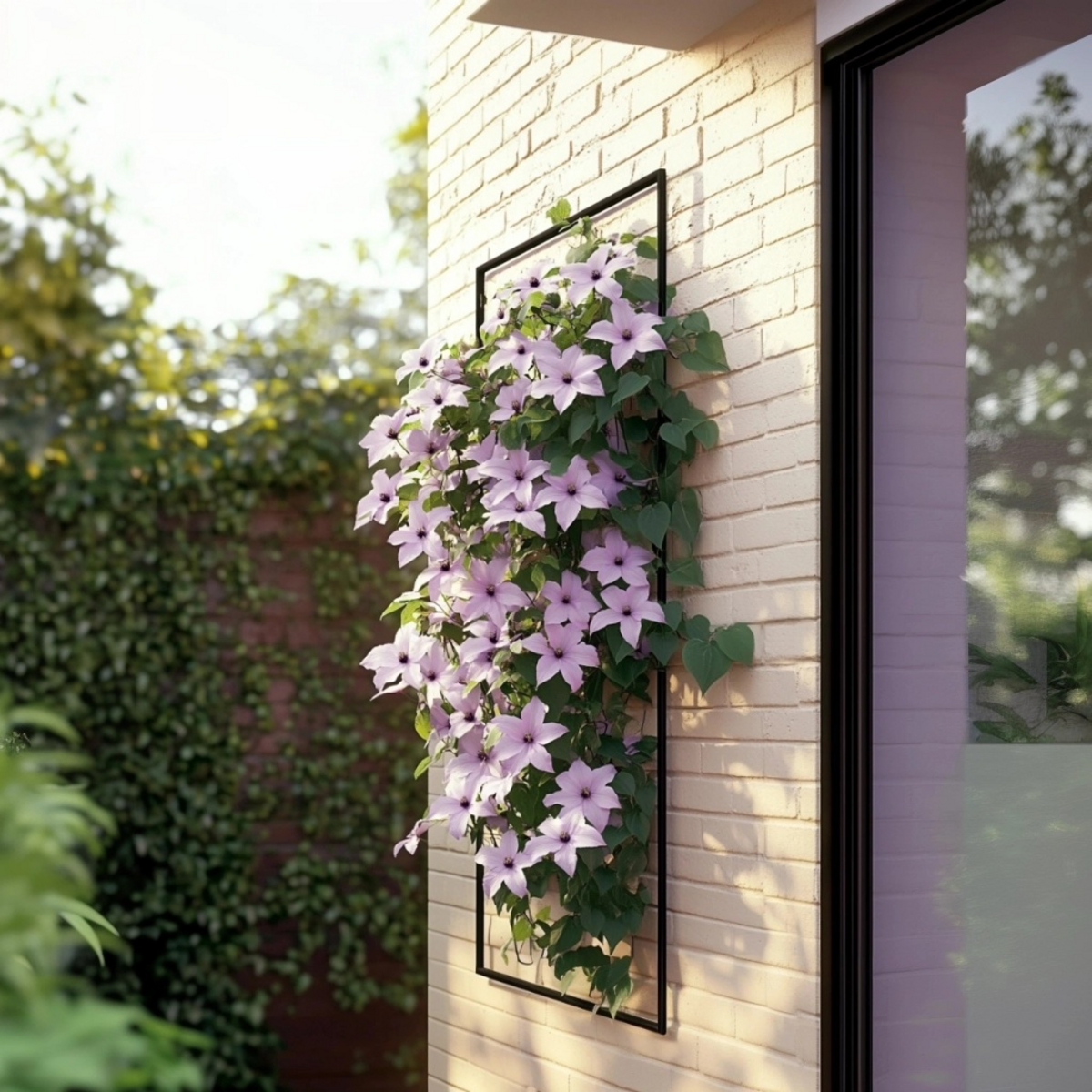 PLANT IN A BOX Clématite - Lot de 2 - Clematis 'Hagley Hybrid' - Hauteur 100-120cm - ⌀17cm