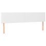 Voir la diapositive 2 : VIDAXL Tetes de lit 2 pcs Blanc 100x5x78/88 cm Similicuir