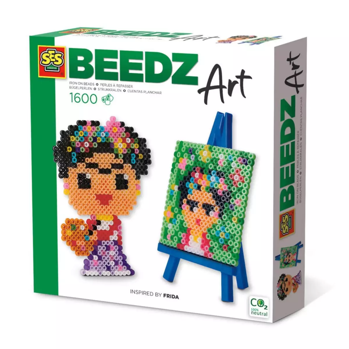 SES Creative Perles à repasser : Beedz Art : Mini artiste Frida Kahlo