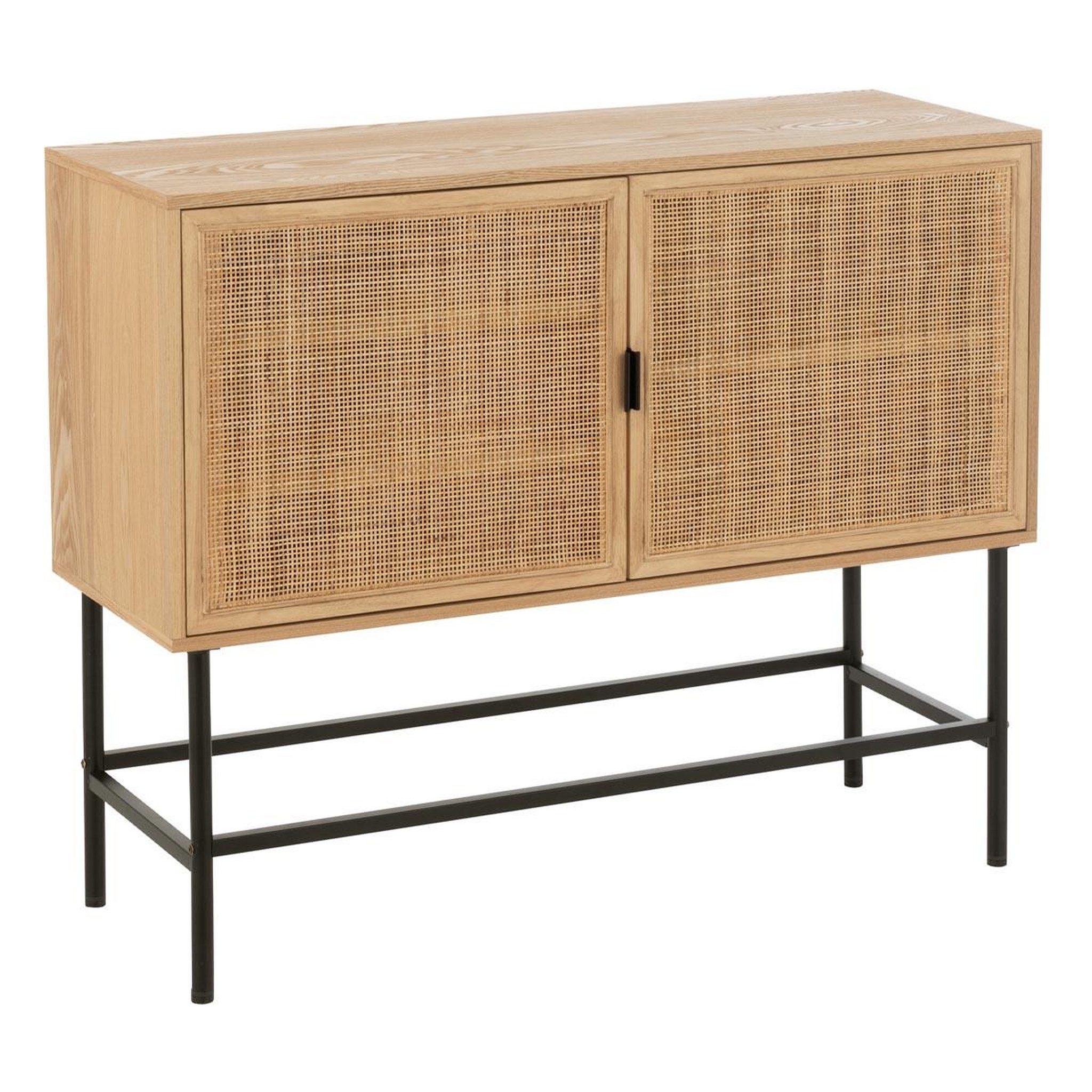 J-LINE Buffet cannage  kory  110cm naturel