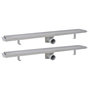 Voir la diapositive 2 : VIDAXL Drain de douche lineaire 2 pc 830 x 140 mm Acier inoxydable