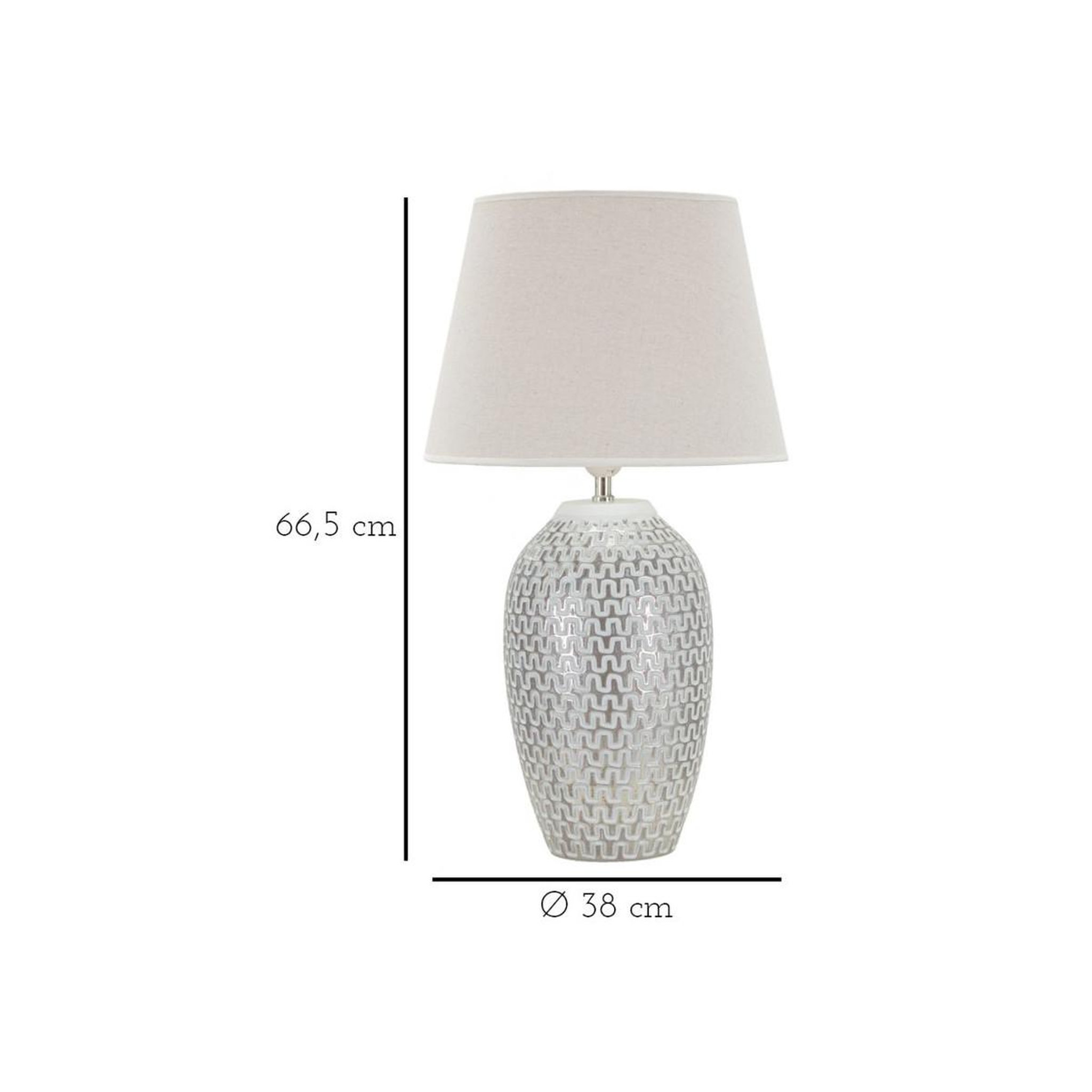 Voir la diapositive 6 : Paris Prix Lampe à poser en résine  wave  65cm blanc
