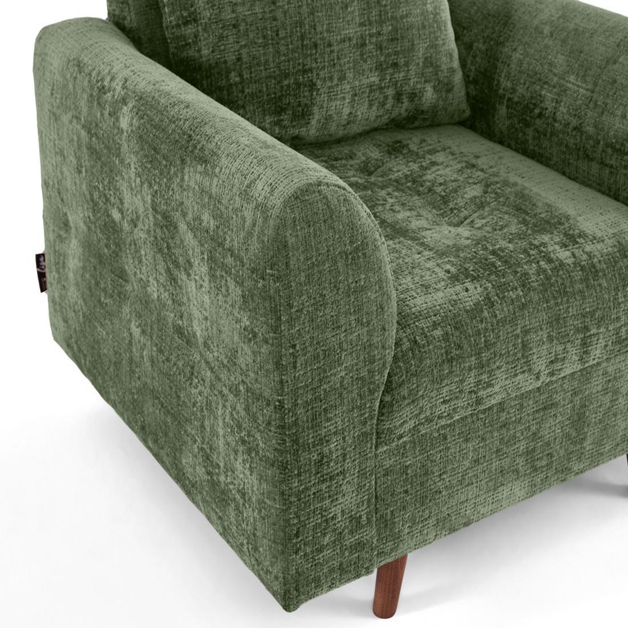 Voir la diapositive 5 : LISA DESIGN Rune - fauteuil en velours texturé