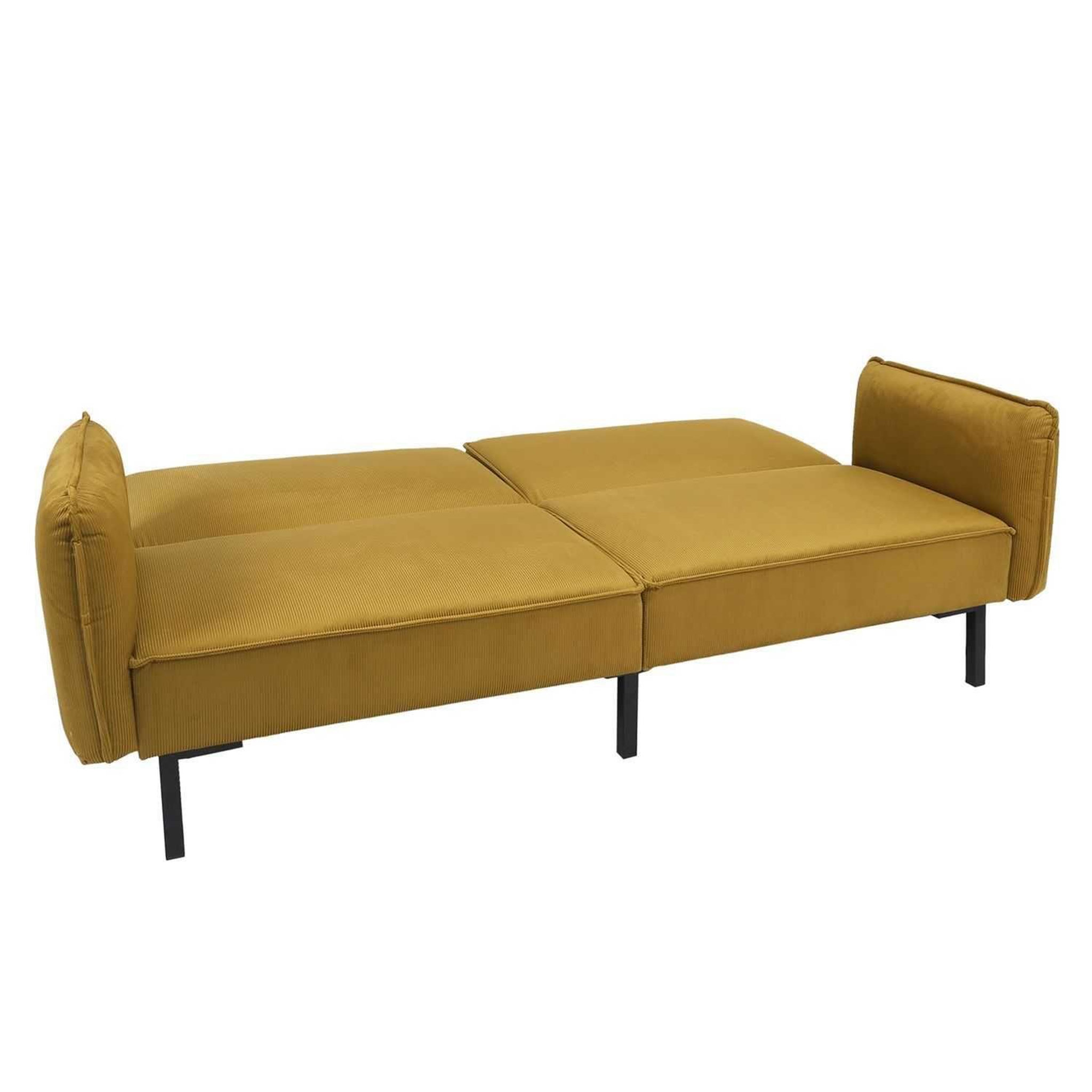 Voir la diapositive 3 : The Home Deco Factory Canapé convertible en velours Giulia