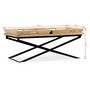 Voir la diapositive 6 : VIDAXL Table basse Bois de manguier massif 110x55x42 cm