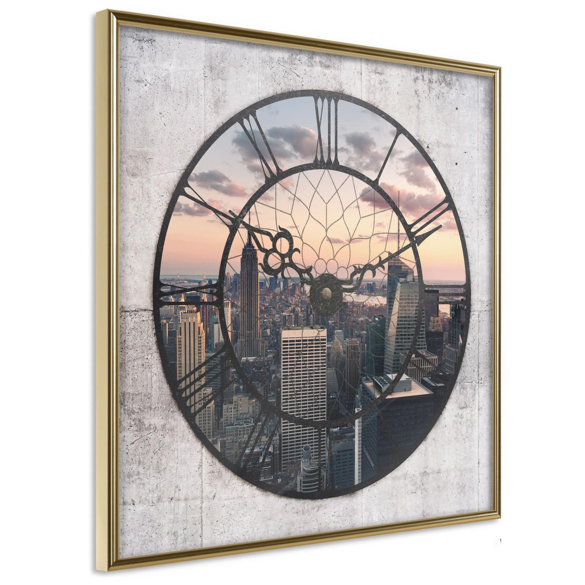 Paris Prix Affiche Murale Encadrée  City Clock