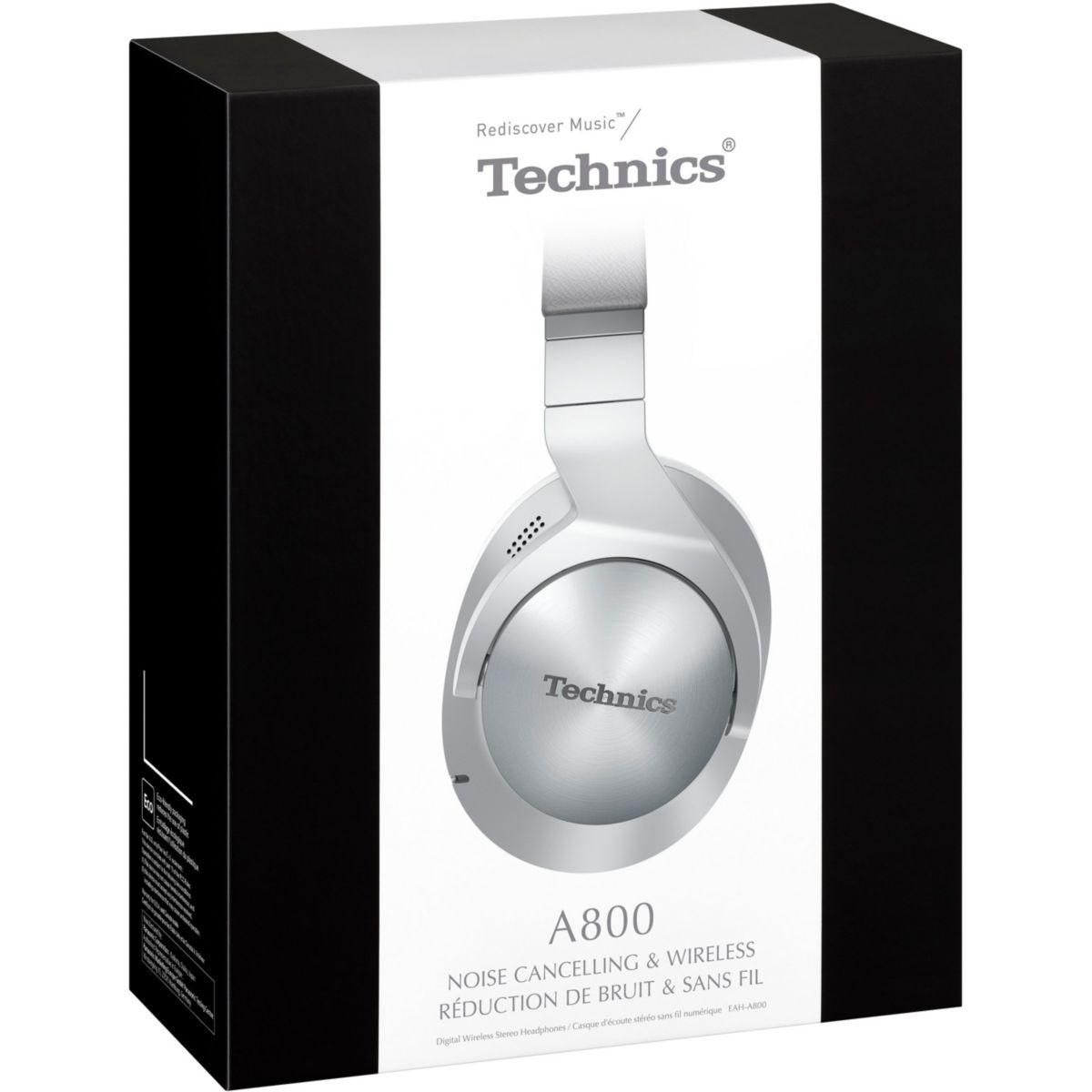 TECHNICS Casque EAH-A800E-K Argent Métal
