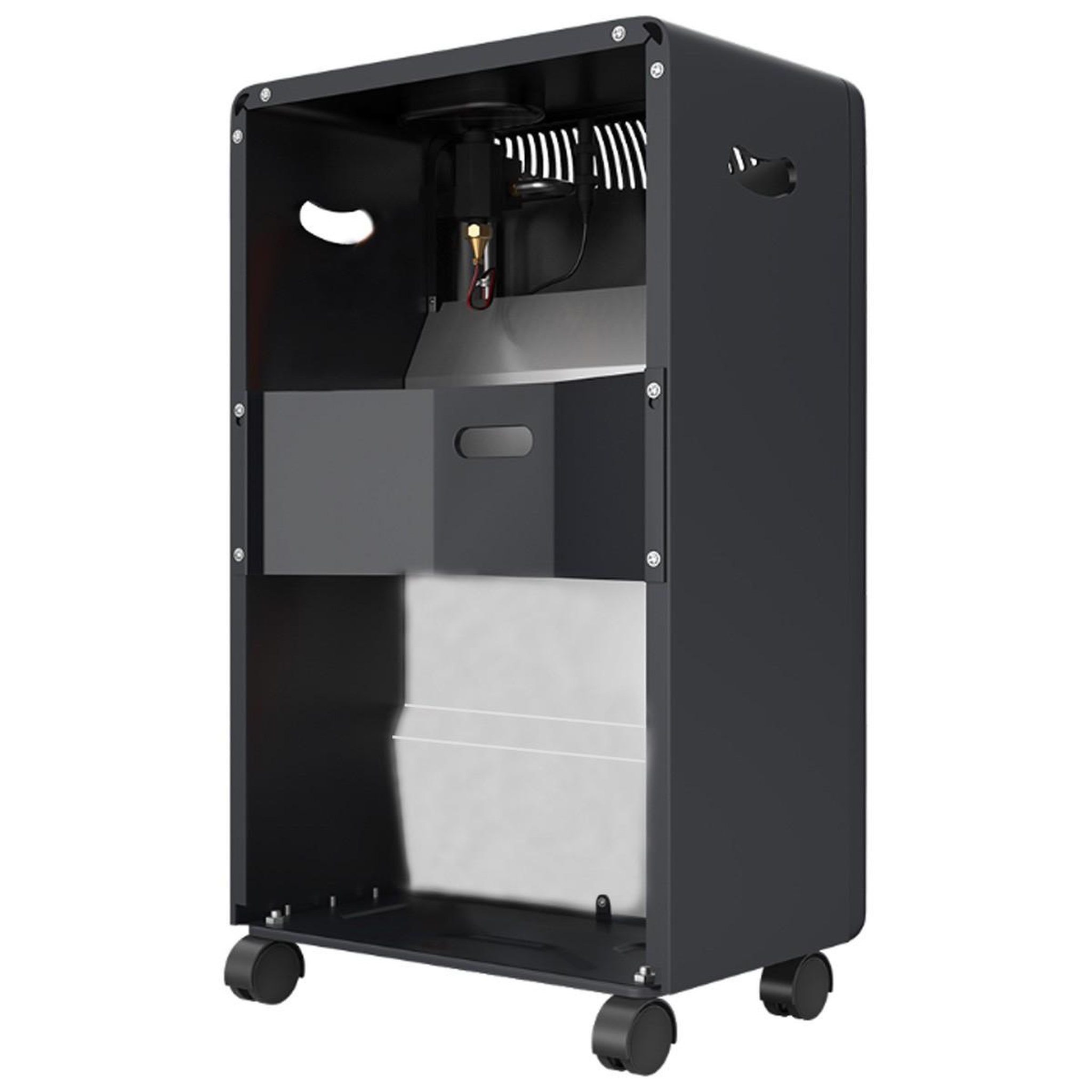 Voir la diapositive 2 : NIKLAS Chauffage d'appoint gaz 4200w + connectique gaz incluse 3 puissances de chauffe - poele à gaz mobile intérieur 120m3 niklas