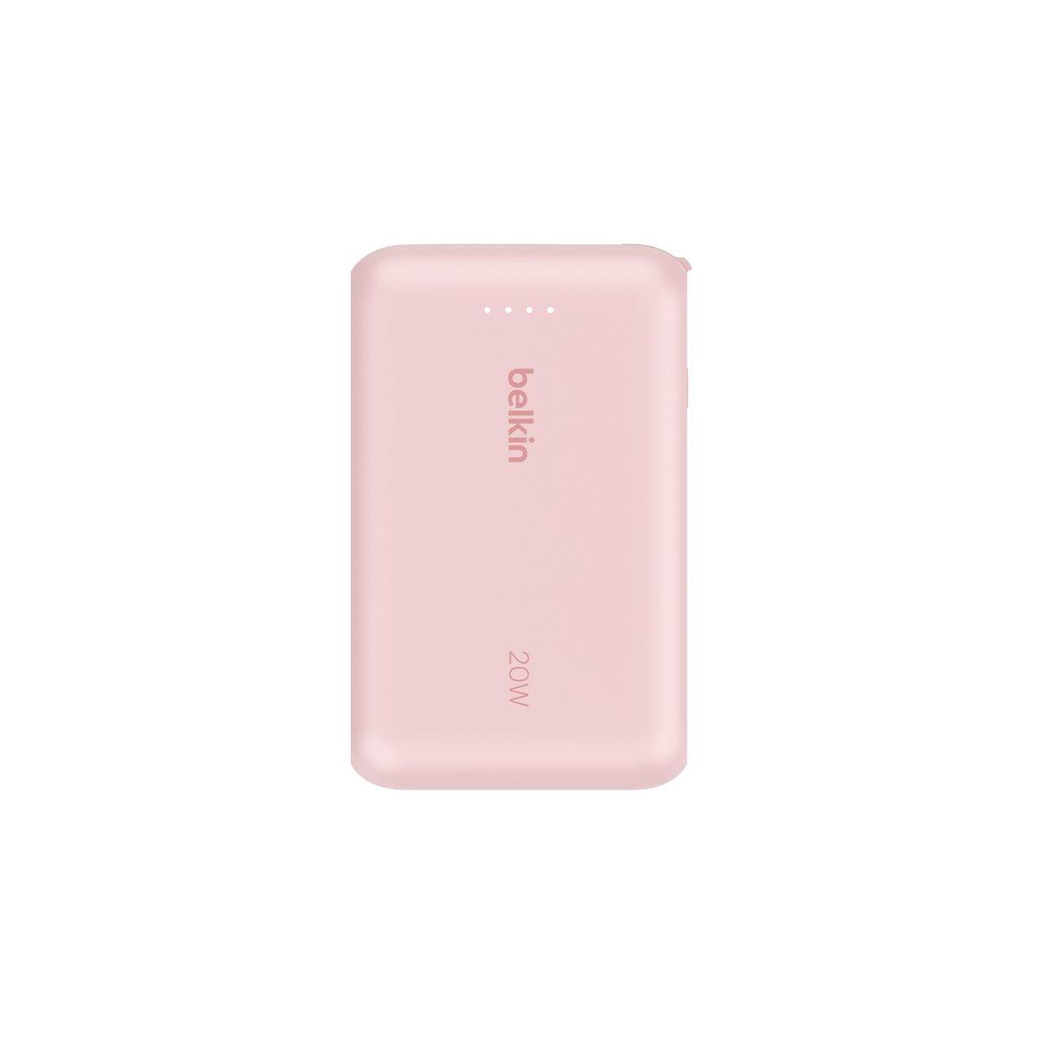 Voir la diapositive 3 : Belkin Batterie externe 10000 mah avec cable usb-c intégre pink