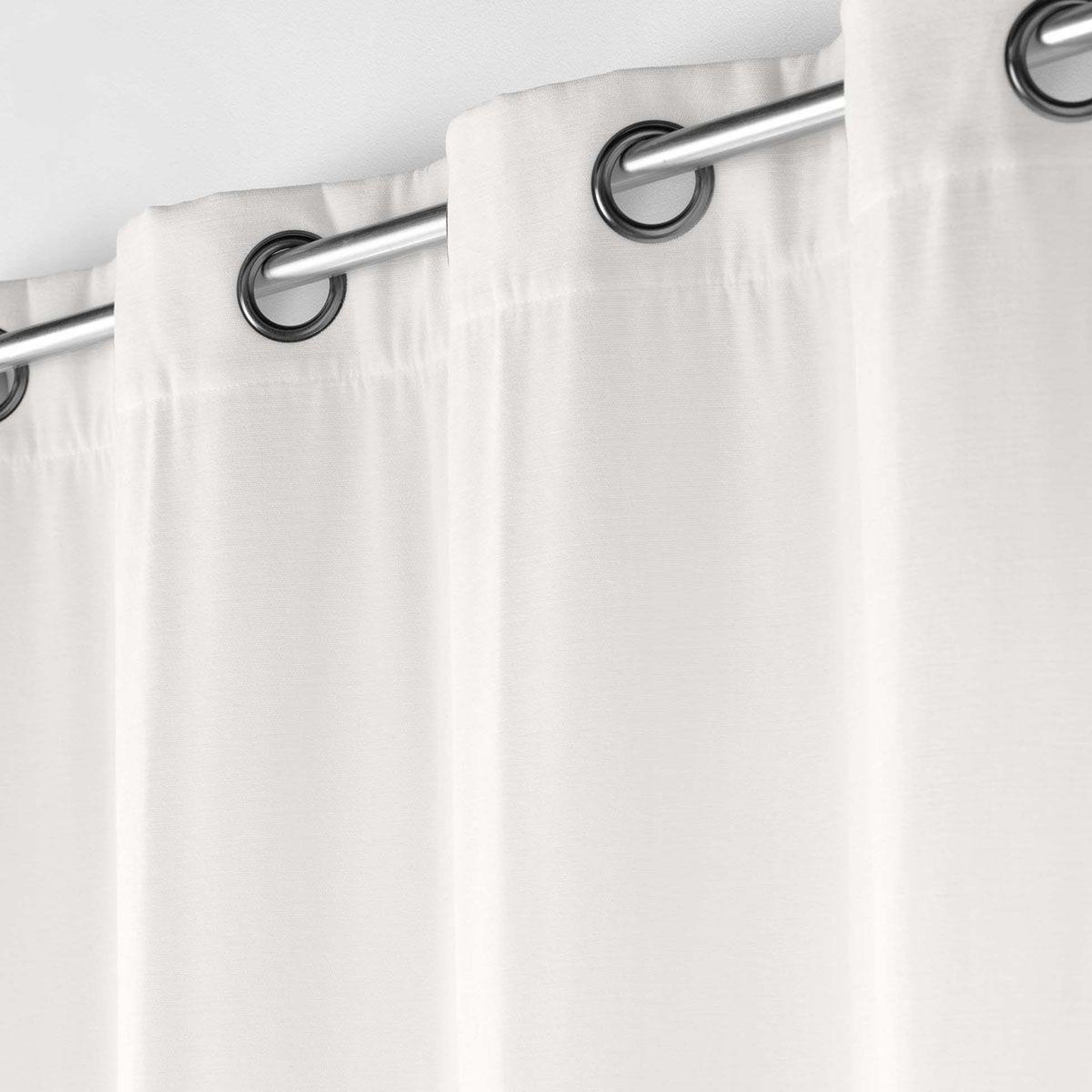 Voir la diapositive 2 : Douceur d'Intérieur Rideau à œillets velours  novana  135x260cm blanc