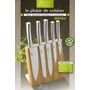 Voir la diapositive 2 : PRADEL Bloc aimanté 5 couteaux avec support METEOR
