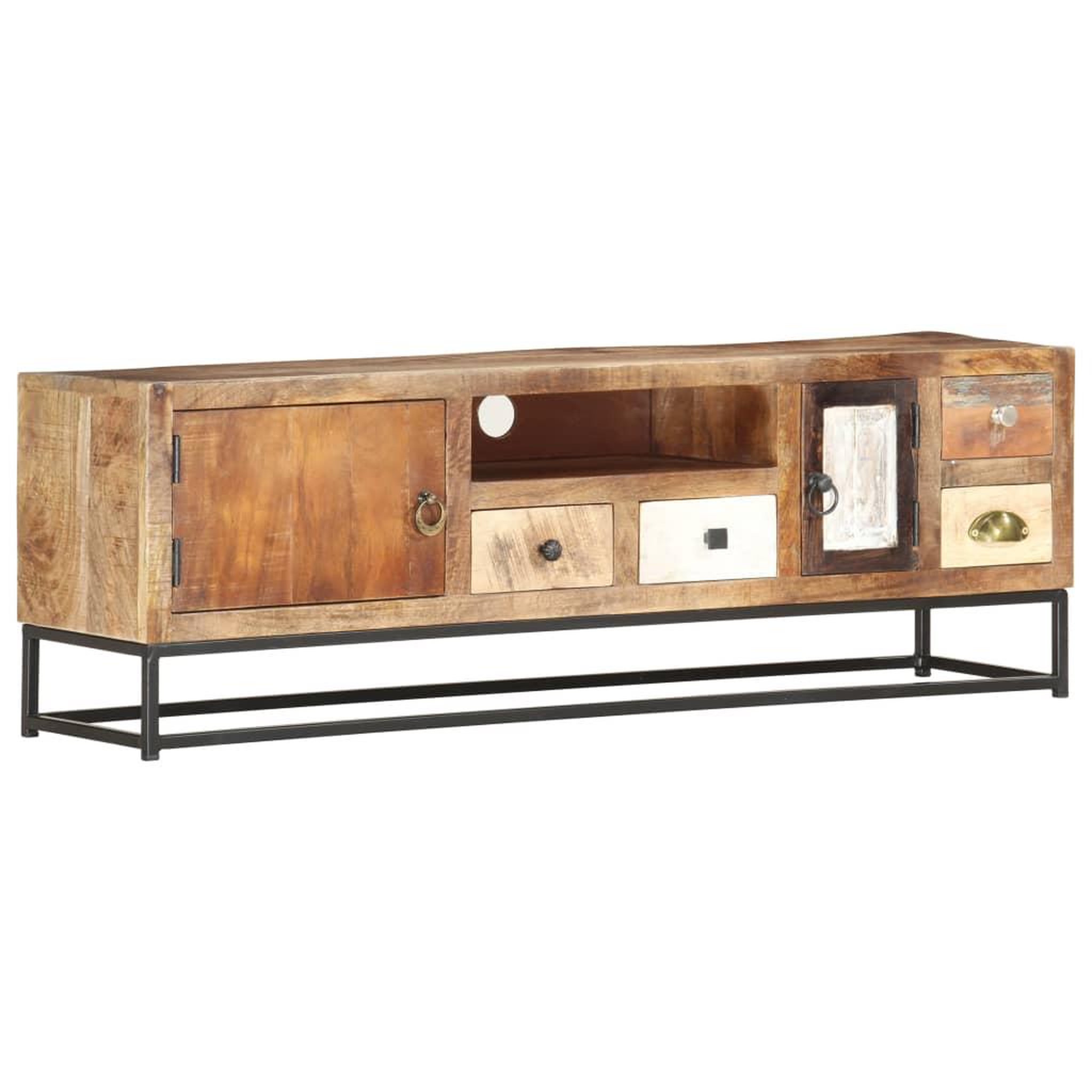 VIDAXL Meuble tv 120 x 30 x 40 cm bois de recuperation massif