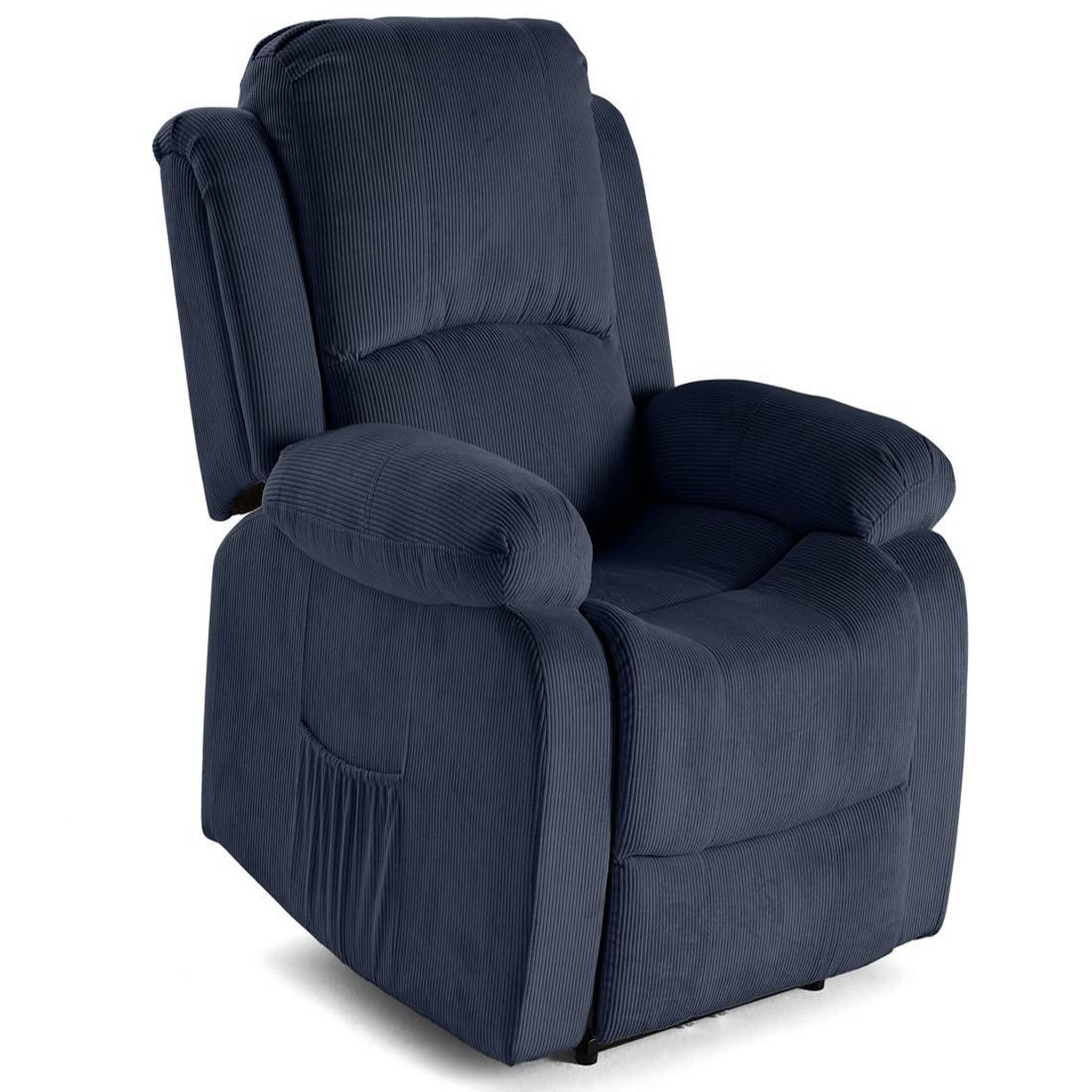 Voir la diapositive 2 : BEST MOBILIER Armand - fauteuil relax électrique en velours côtelé