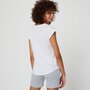 INEXTENSO T-shirt manches courtes blanc col rond femme