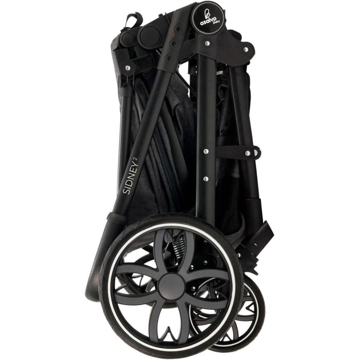 Asalvo Poussette Sidney II Grise - Confort et Sécurité pour Bébé