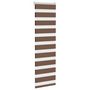 Voir la diapositive 3 : VIDAXL Store zebre marron 50x150 cm largeur du tissu 45,9 cm polyester