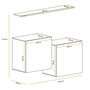 Voir la diapositive 2 : Paris Prix Lot de 2 Blocs & Étagère  Switch SBI  130cm Naturel & Gris