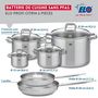 Voir la diapositive 2 : ELO Ensemble de 2 Poêles de cuisson 24 et 28 cm et 4 faitouts 12, 16, 20 et 26 cm Elo Profi Citrin