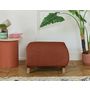 Voir la diapositive 2 : BEST MOBILIER Cristal - pouf modulable - 65 cm - en velours texturé