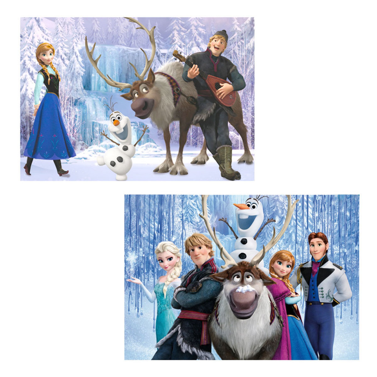 EDUCA Puzzle 2 x 100 pièces : La Reine des Neiges (Frozen)