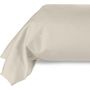 Voir la diapositive 2 : Home collection Taie de traversin 100% coton 57fils