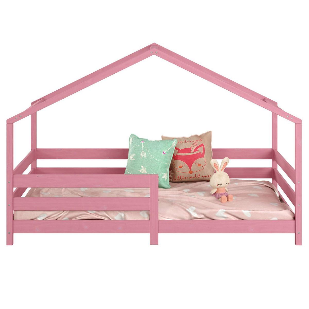 IDIMEX Lit cabane RENA 90 x 200 cm, en pin massif