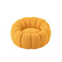 Voir la diapositive 2 : Paris Prix Fauteuil Coquillage en Tissu  Fleur  101cm Moutarde