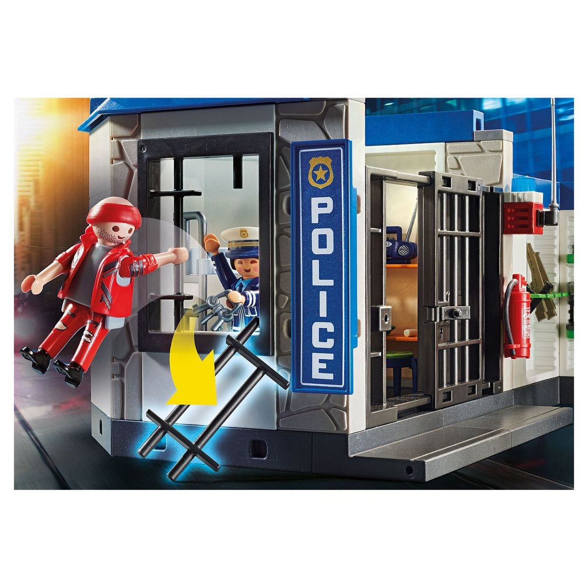 PLAYMOBIL 70568 - City Action - Police Poste de police et cambrioleur