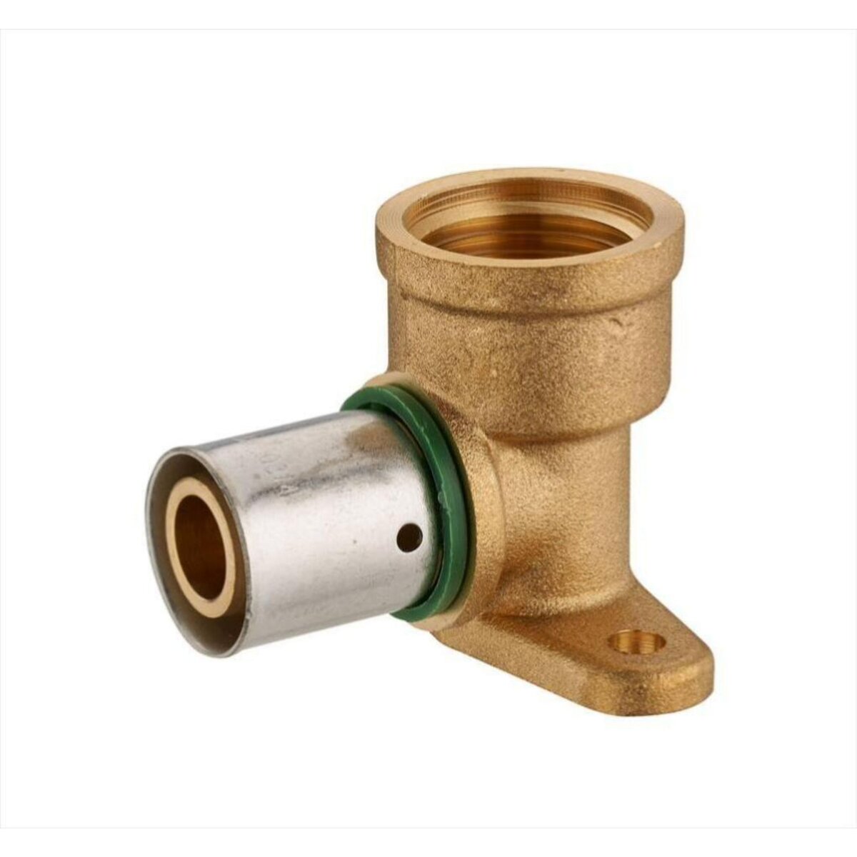 CENTRALE BRICO Raccord coudé applique à sertir laiton F 15 x 21 pour tube en per