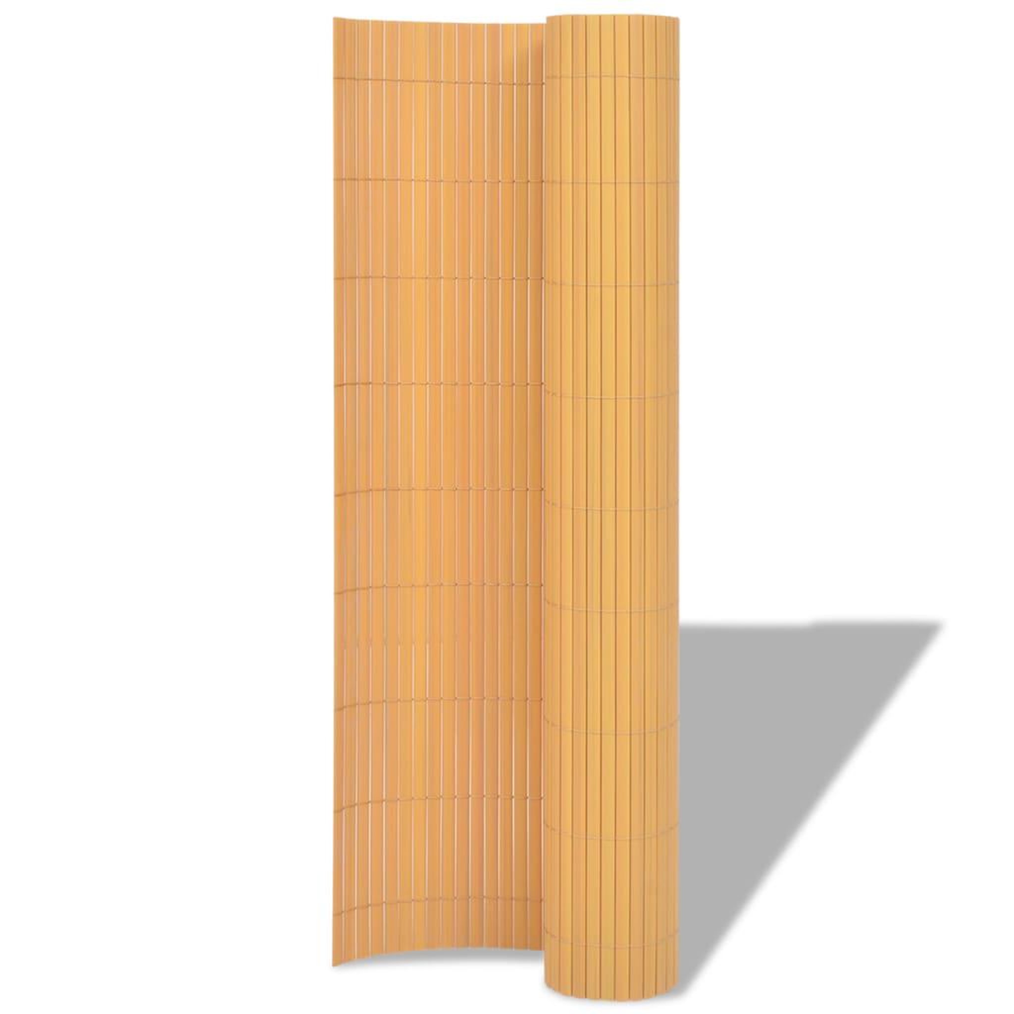 Voir la diapositive 2 : VIDAXL Cloture de jardin Double face PVC 90 x 500 cm Jaune