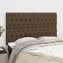 Voir la diapositive 1 : VIDAXL Tetes de lit 4 pcs Marron fonce 72x7x78/88 cm Tissu