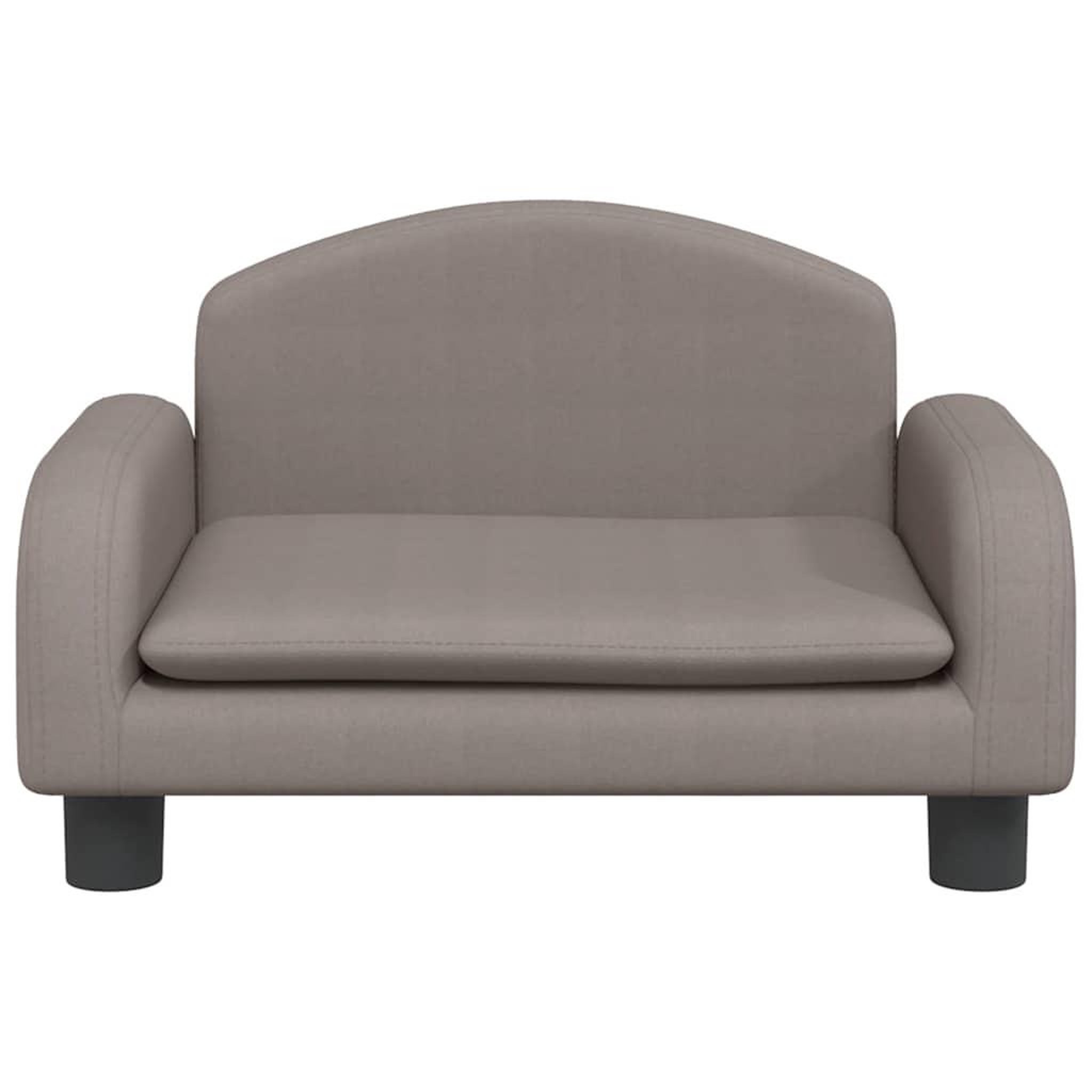 Voir la diapositive 3 : VIDAXL Lit pour chien taupe 50x40x30 cm tissu
