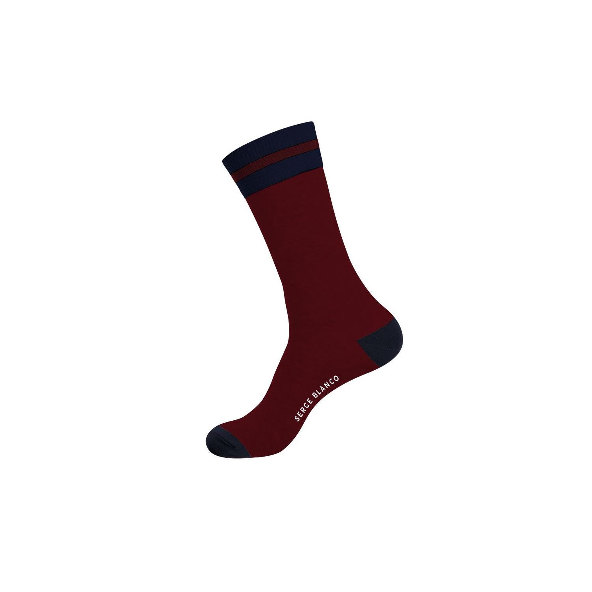 Voir la diapositive 5 : SERGE BLANCO Lot de 6 paires de chaussettes de ville homme unies modèle C