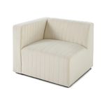 LISA DESIGN Nova - module d'assise gauche - en velours. Coloris disponibles : Vert, Bleu, Jaune, Beige, Rouge, Gris