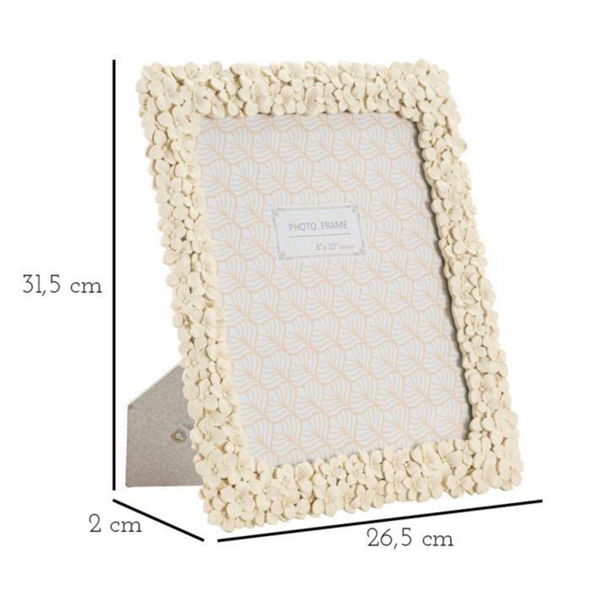 Paris Prix Cadre Photo Déco Fleurs  Floty  20x25cm Crème