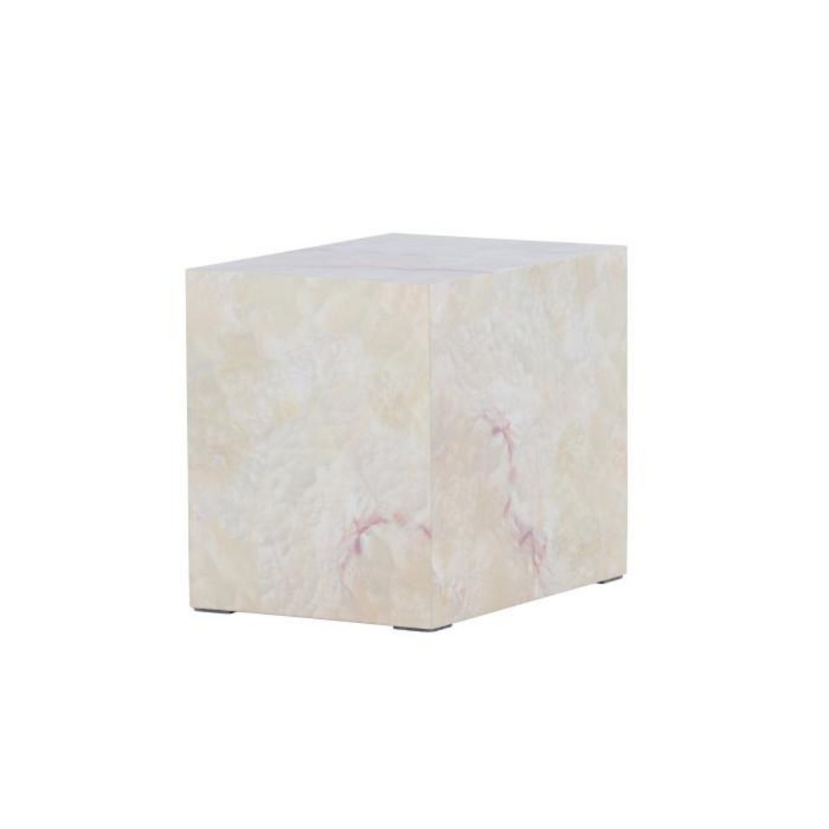 Paris Prix Table de Chevet Effet Pierre  York  35cm Beige