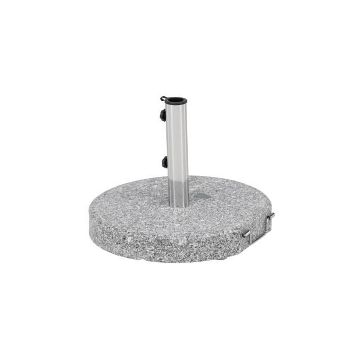 Paris Prix Pied de Parasol Moucheté Rond  Stathera  50cm Gris