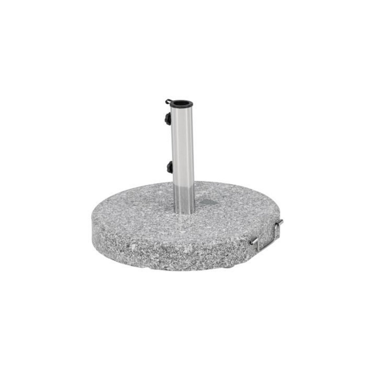 Paris Prix Pied de Parasol Moucheté Rond  Stathera  50cm Gris