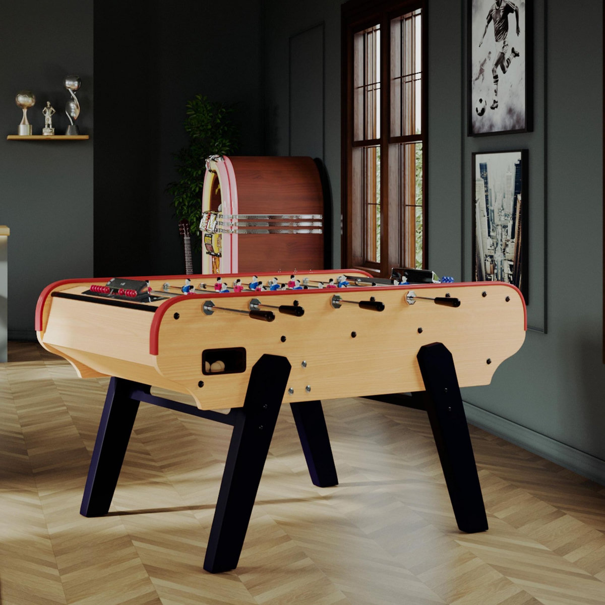 MISTER BABYFOOT Baby foot en bois clair - Scudetto