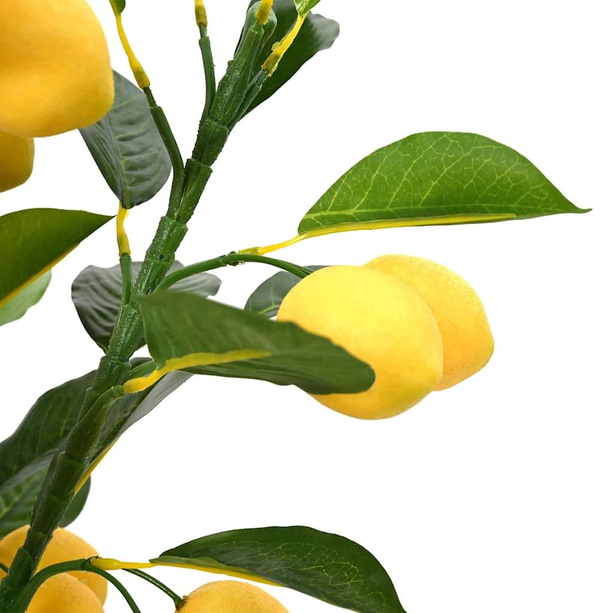 Voir la diapositive 4 : VIDAXL Citronnier artificiel 136 feuilles 120 cm vert