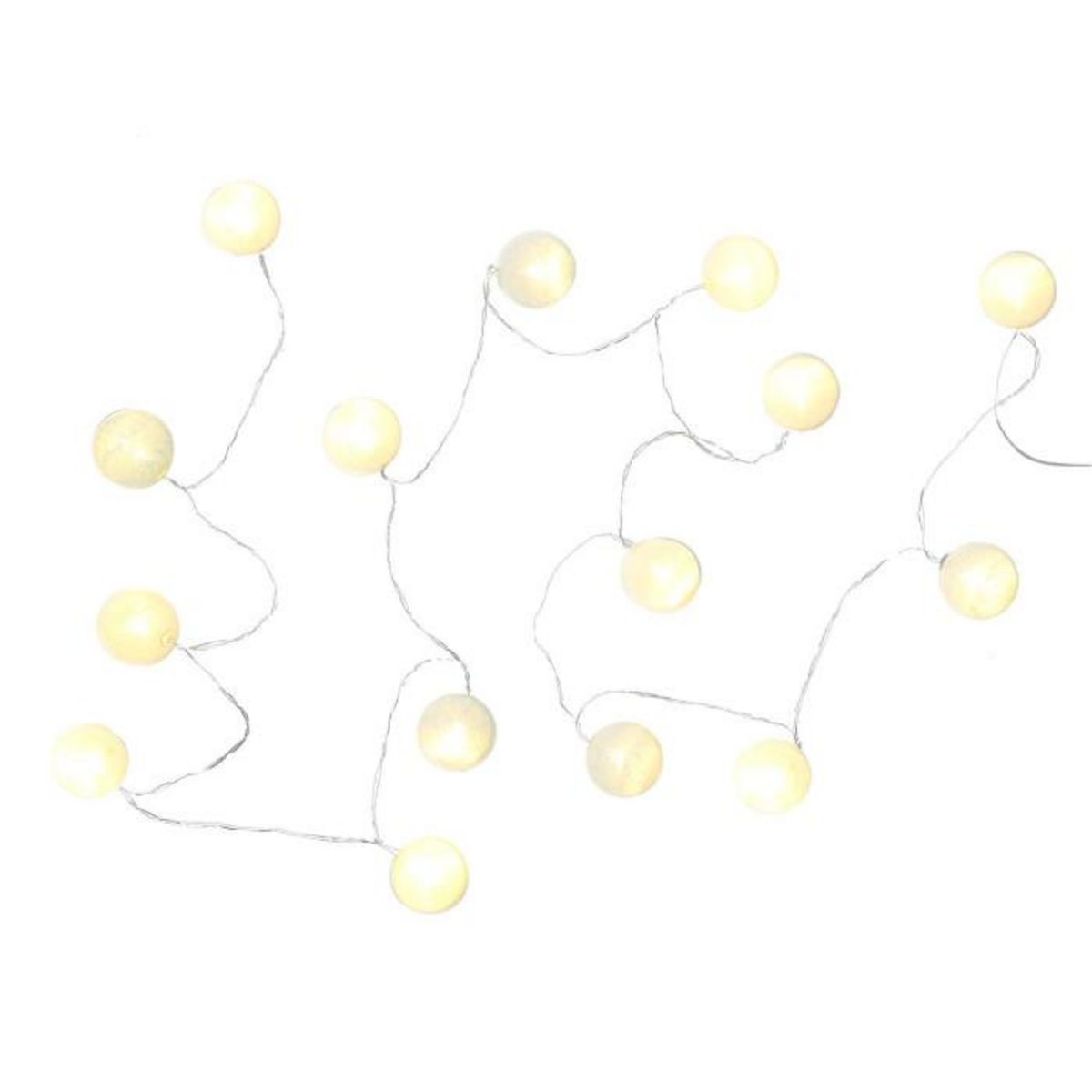 Paris Prix Guirlande Lumineuse Led  Boule  360cm Blanc & Bleu