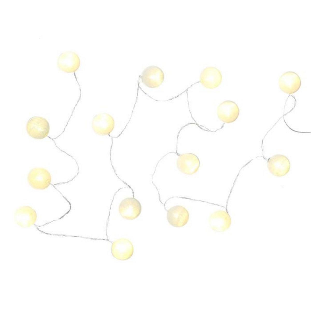 Paris Prix Guirlande Lumineuse Led  Boule  360cm Blanc & Bleu