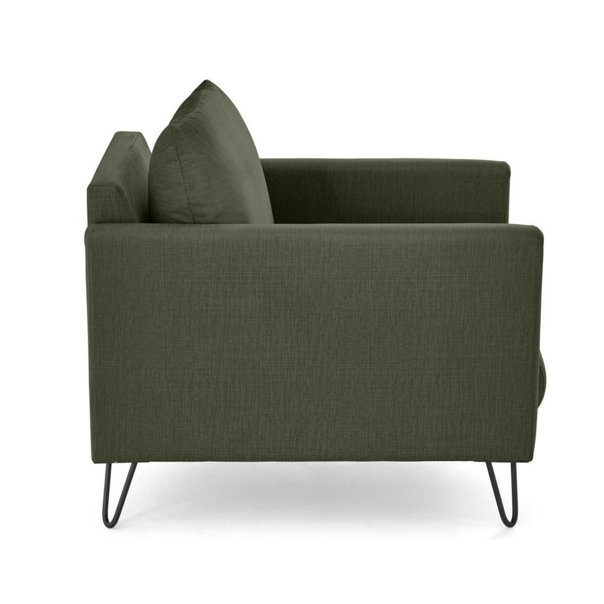 LISA DESIGN Ostrava - fauteuil en velours pieds en épingle