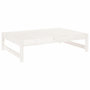 Voir la diapositive 2 : VIDAXL Repose-pied de jardin 120x80 cm blanc bois de pin massif